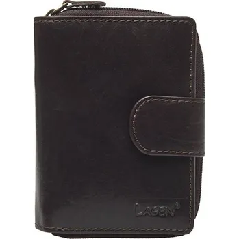 Peněženka Dámská kožená peněženka LAGEN 2002/T tmavě hnědá