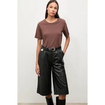 Dámské tričko Bavlněné tričko Answear.LAB 31763.TOS hnědá 89X, vel. L