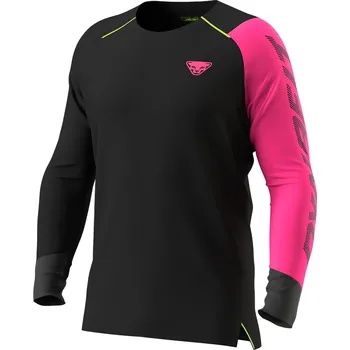 Pánské tričko Pánské běžecké tričko DYNAFIT DNA LONGSLEEVE M Pink glo S