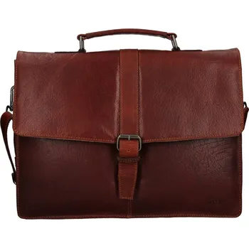 Pánská aktovka Kožená aktovka LAGEN BLC-21/1724 brandy-hnědá