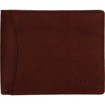 Peněženka Pánská kožená peněženka LAGEN W-8120 hnědá