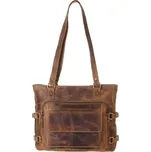 Kožená kabelka Greenburry 1635-25 hnědá