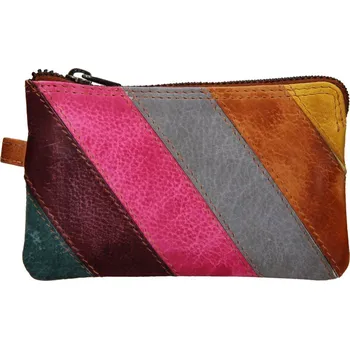 Kožená klíčenka Lagen 717-MZ/D Caramel/Multi