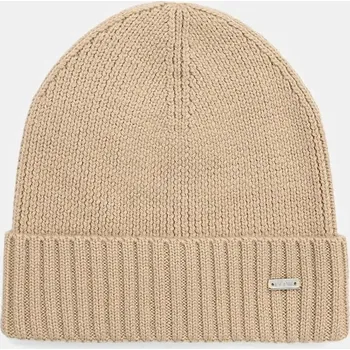 Čepice Vlněná čepice Geox CELESTYE béžová barva, W5660G T3310 W5660G.T3310 80X, vel. ONE SIZE