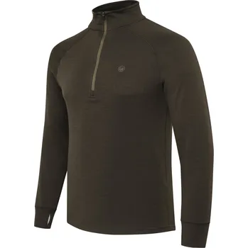 Pánský svetr Beretta Pánský svetr Glider Merino Half Zip Velikost: M Brown Bark