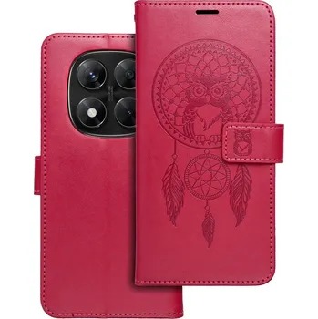 Pouzdro na mobilní telefon OEM Pouzdro MEZZO Book XIAOMI Redmi NOTE 14 PRO 5G / 14 PRO PLUS 5G lapač snů purpurové