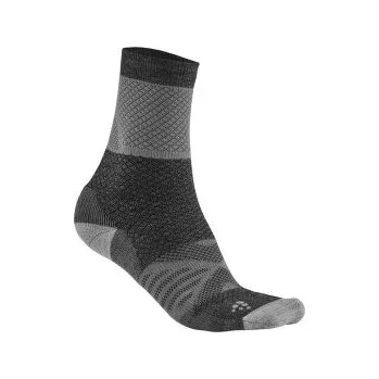 Pánské ponožky Craft ADV XC Warm Sock ASPHALT/WHITE šedá 34-36 EU