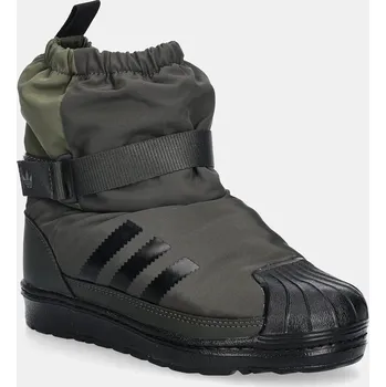 Dívčí sněhule Dětské sněhule adidas Originals SUPERSTAR 360 WTR BOOT zelená barva, JQ7950 78X, EUR 30
