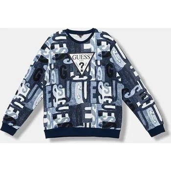 Chlapecká mikina Dětská bavlněná mikina Guess L5BQ05.KAD74.9BYA modrá 95X, vel. 122-125