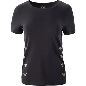Dámské tričko Dámské Tričko s krátkým rukávem EA7 TRAIN LOGO SERIES W TEE SS 3RTT08TJDZZ0210 – Černá S