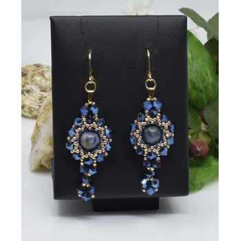 Náušnice Náušnice ze sodalitu (Modré visací náušnice)