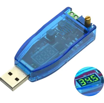 Měnič napětí Nastavitelný potenciometr regulátor napětí USB DC 5V vstup DC 1-24V výstupní svorka 3W modul napájení elektronické projekty zelená