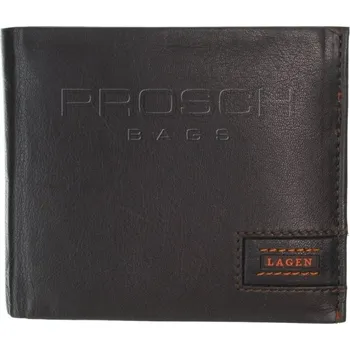 Peněženka Kožená peněženka LAGEN LG-1126 hnědá/oranžová