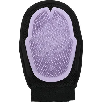 Kartáč pro zvířata P2 Packa v akci 3v1 - masážní mycí rukavice na srst pro psy Barva: Fialová
