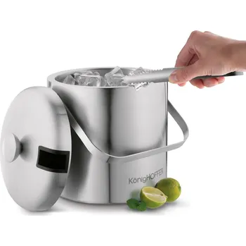 Nádoba na led Kbelík na led s kleštěmi Konighoffer Lugo 3 l satén