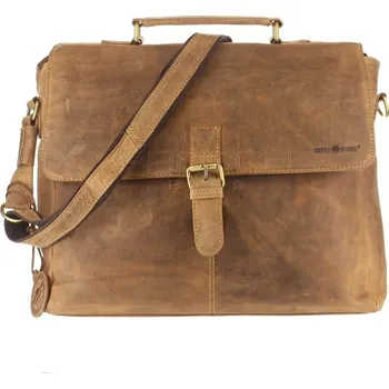 Pánská aktovka Kožená aktovka Greenburry 1656-25 hnědá
