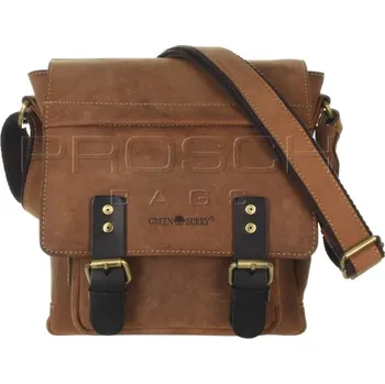 Kožená taška Greenburry 1692-25 hnědá