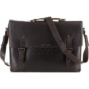 Kožená taška Greenburry Boston 1920-25 Chestnut