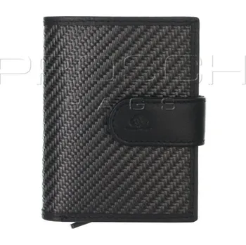 Peněženka Karbon-kožená peněženka na karty Greenburry 1137