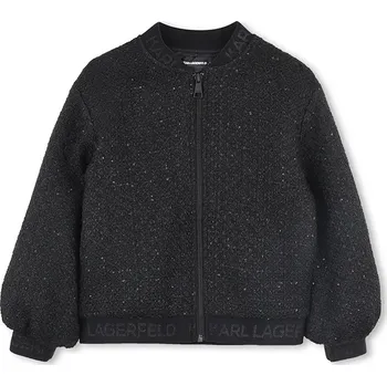 Chlapecká bunda Dětská bomber bunda Karl Lagerfeld černá barva, Z30605 Z30605.114.150 99X, vel. 114