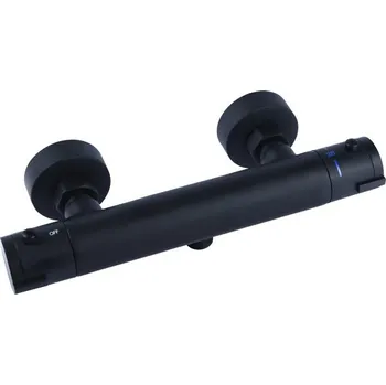 Vodovodní baterie CORNAT Noir Round sprchová baterie, termostatická, černá