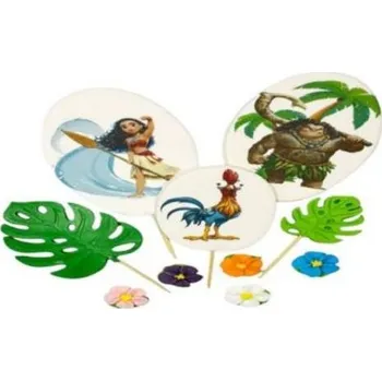 Jedlá dekorace na dort Cukrová figurka zápich Moana - K Decor