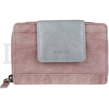 Dámská kožená peněženka LAGEN 931 fialová/stříbrná