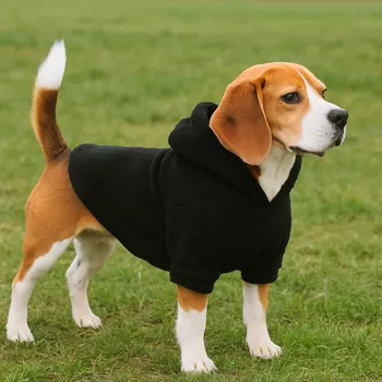 Obleček pro psa WANTED DOG Beránková mikina pro psa mikroplyš - BLACK Velikost: XS, Na míru pejskovi: SKLADEM