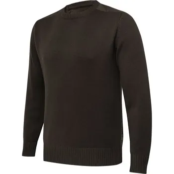 Pánský svetr Beretta Pánský svetr Wilton Crew Neck Tech Velikost: S Brown Bark/Moss