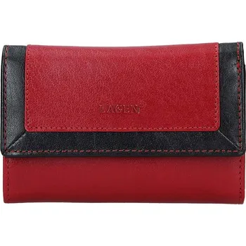 Peněženka Dámská kožená peněženka LAGEN BLC/4390/419 Red/Blk