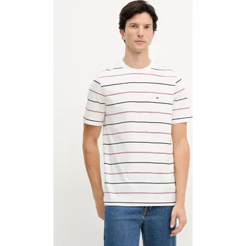 Bavlněné tričko Tommy Hilfiger pánské, bílá barva, MW0MW40923 00C, vel. S