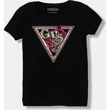 Chlapecké tričko Dětské tričko Guess černá barva, J5BI12 J1314 J5BI12.J1314.9BYA 99X, vel. 136-146