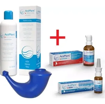 Bylinná léčivá mast ActiMaris sada na záněty a rány nosu a hrdla – pro dospělé