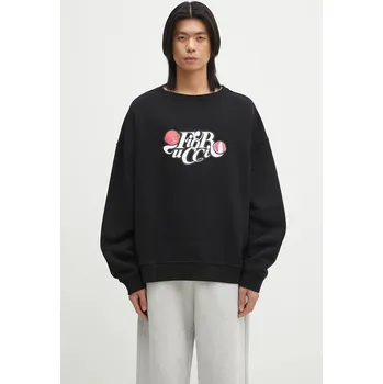 Dámská mikina Bavlněná mikina Fiorucci Curly Lollipop Logo Relaxed Fit Sweatshirt, L, černá, 99X