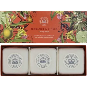 Mýdlo English Soap Company Bergamot & Zázvor Sada tuhých mýdel, 3 x 100 g