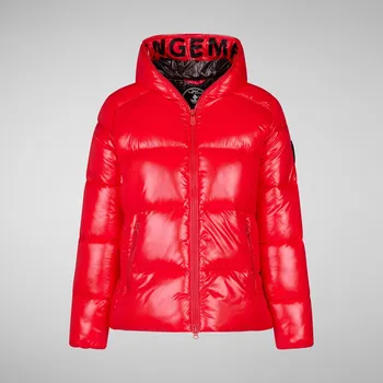 Dámská bunda Dámská Zimní prošívaná bunda SAVE THE DUCK D38090W-LUCK15 D38090W-LUCK15-70006 – Červená XS