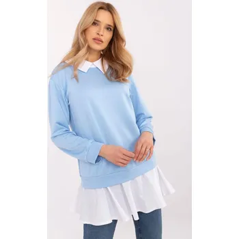 Dámská mikina Dámská mikina se všitou košilí Italy Fashion modrá EU velikost: Univerzální