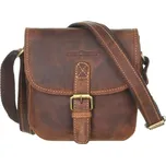 Kožená kabelka Greenburry 1630-25 hnědá