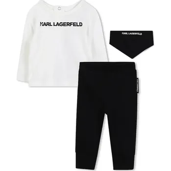 Kojenecká bavlněná tepláková souprava Karl Lagerfeld Z30669.67.81 černá 99X, vel. 67