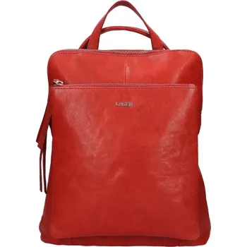 Městský batoh Dámský kožený batůžek Lagen BLC-22/1908 červený