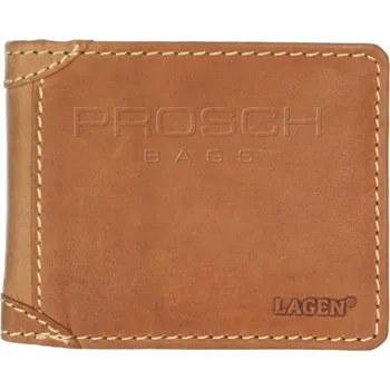 Peněženka Pánská kožená peněženka LAGEN 511462 tan