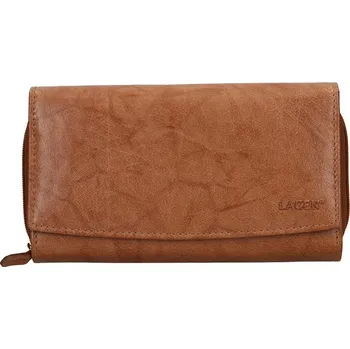 Peněženka Dámská kožená peněženka LAGEN V-57 koňaková