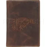 Kožená dokladovka Greenburry 328B-Pstruh-25 hnědá