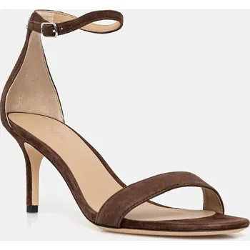 Dámské sandále Semišové sandály Lauren Ralph Lauren Allie Mid hnědá barva, 802959175011 802959175011.200 89X, EUR 36.5