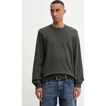 Pánské tričko Bavlněné tričko s dlouhým rukávem G-Star Nifous zelená barva, D25076-D976 D25076.D976 87X, vel. L