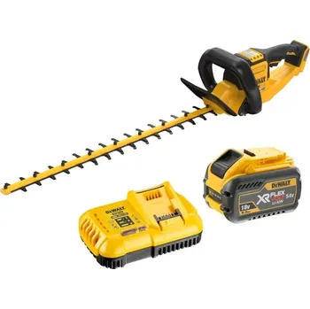 Nůžky na živý plot DCMHT573X1 DeWALT Aku bezuhlíkový plotostřih 54V FLEXVOLT 1x 9.0Ah