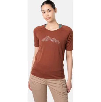 Dámské tričko KARI TRAA ANE DÁMSKÉ MERINO TRIČKO, Hnědá S