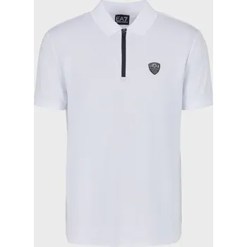 Pánská Polokošile EA7 TRAIN PREMIUM SHIELD M POLO VI PA 8NPF13PJRGZ1100 – Bílá S