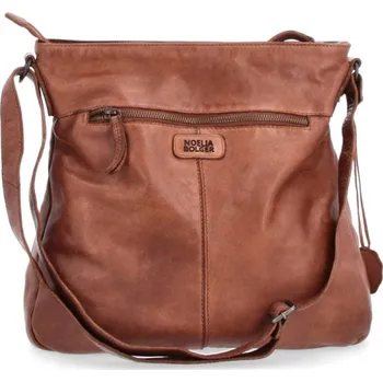 Kabelka Kožená croosbody kabelka N.Bolger NB 2103 koňaková