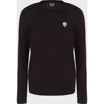 Pánské tričko Pánské Tričko s dlouhým rukávem EA7 TRAIN PREMIUM SHIELD M LS TEE VI PA 8NPT17PJRGZ1200 – Černá S